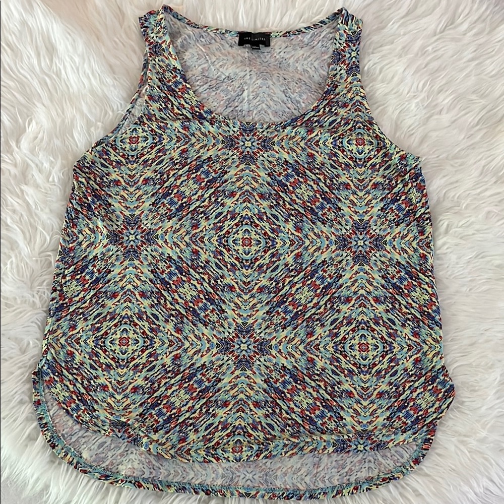 Colorful Patterned Sleeveless Top